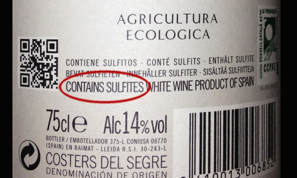 Sulfitos buenos y malos en el vino.
