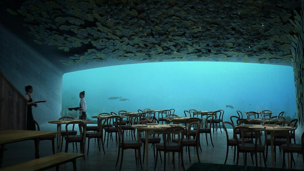 El primer restaurante submarino en Europa se llama Under