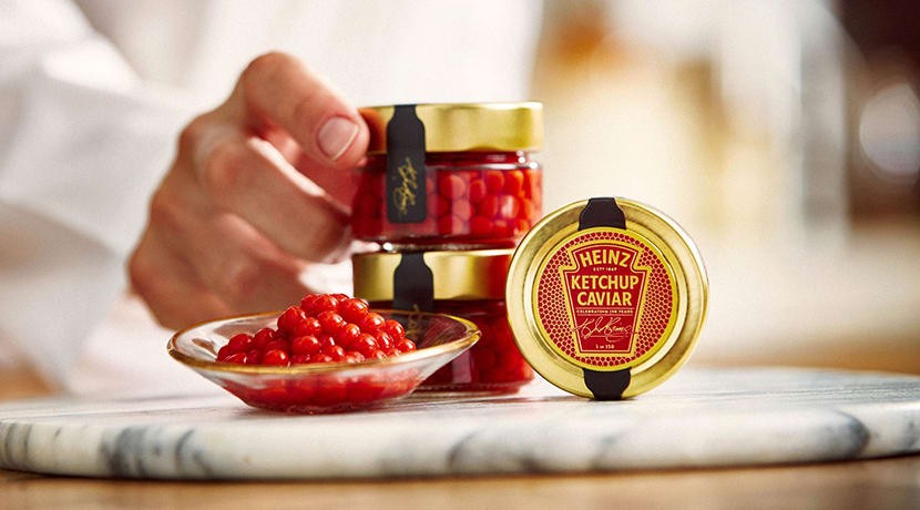 El caviar de Catsup hecho por Heinz